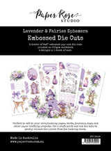 Lavender & Fairies Ephemera Embossed Die Cuts 33528 - Paper Rose Studio