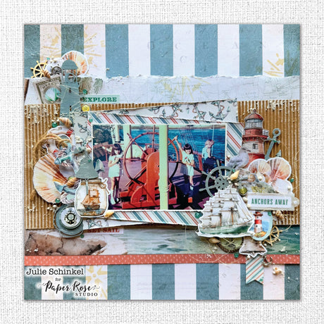 Seaside Memories 6 x 8" Embossed Die Cuts 33798 - Paper Rose Studio