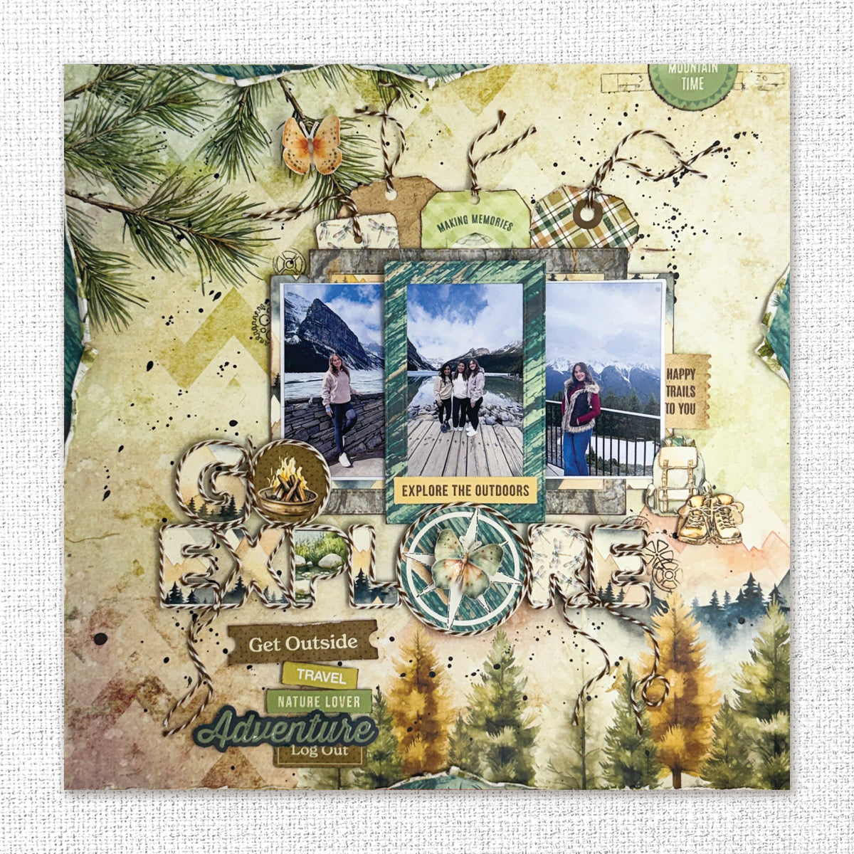Campfire Tales 6x8" Tags & Tickets Embossed Die Cuts 36787