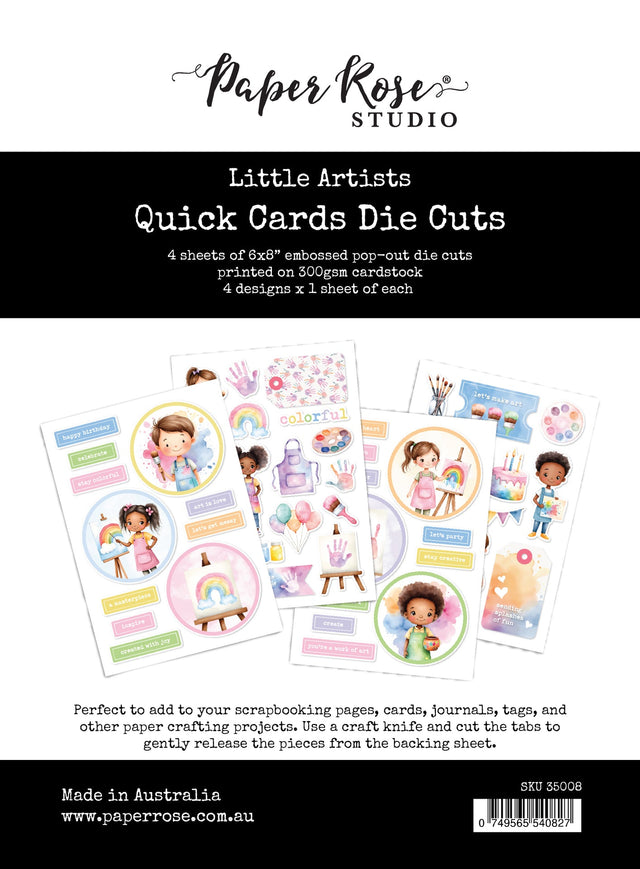 Little Artists Quick Card Die Cuts 35008 - Paper Rose Studio
