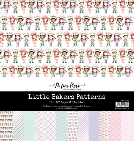 Little Bakers Patterns  12x12 Paper Collection 35023 - Paper Rose Studio