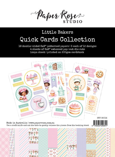 Little Bakers 6x8" Quick Cards Collection 35014 - Paper Rose Studio