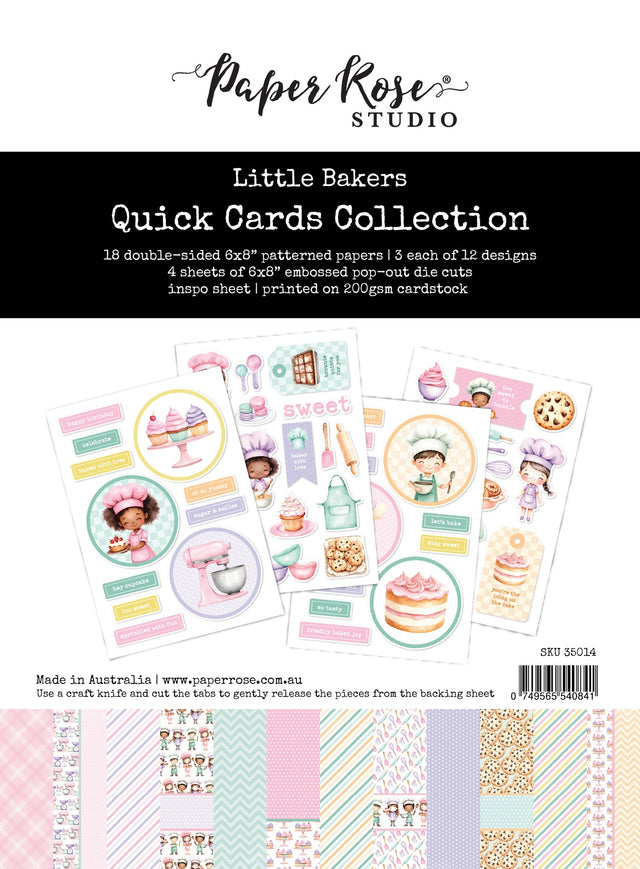 Little Bakers 6x8" Quick Cards Collection 35014 - Paper Rose Studio