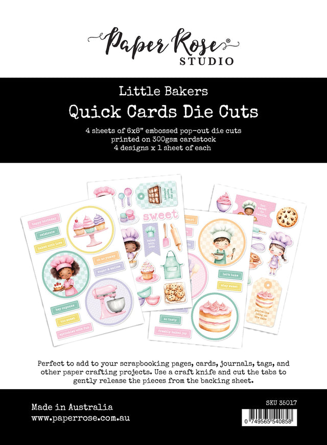 Little Bakers Quick Card Die Cuts 35017 - Paper Rose Studio