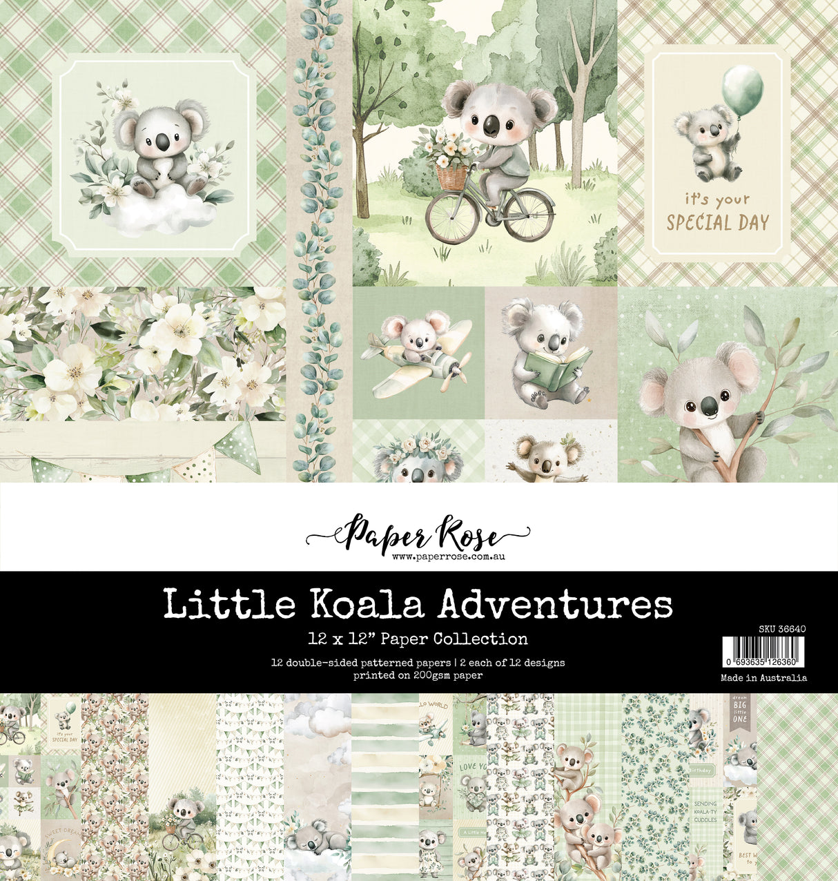 Little Koala Adventures 12x12 Paper Collection 36640