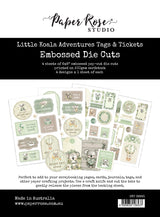Little Koala Adventures 6x8" Tags & Tickets Embossed Die Cuts 36691