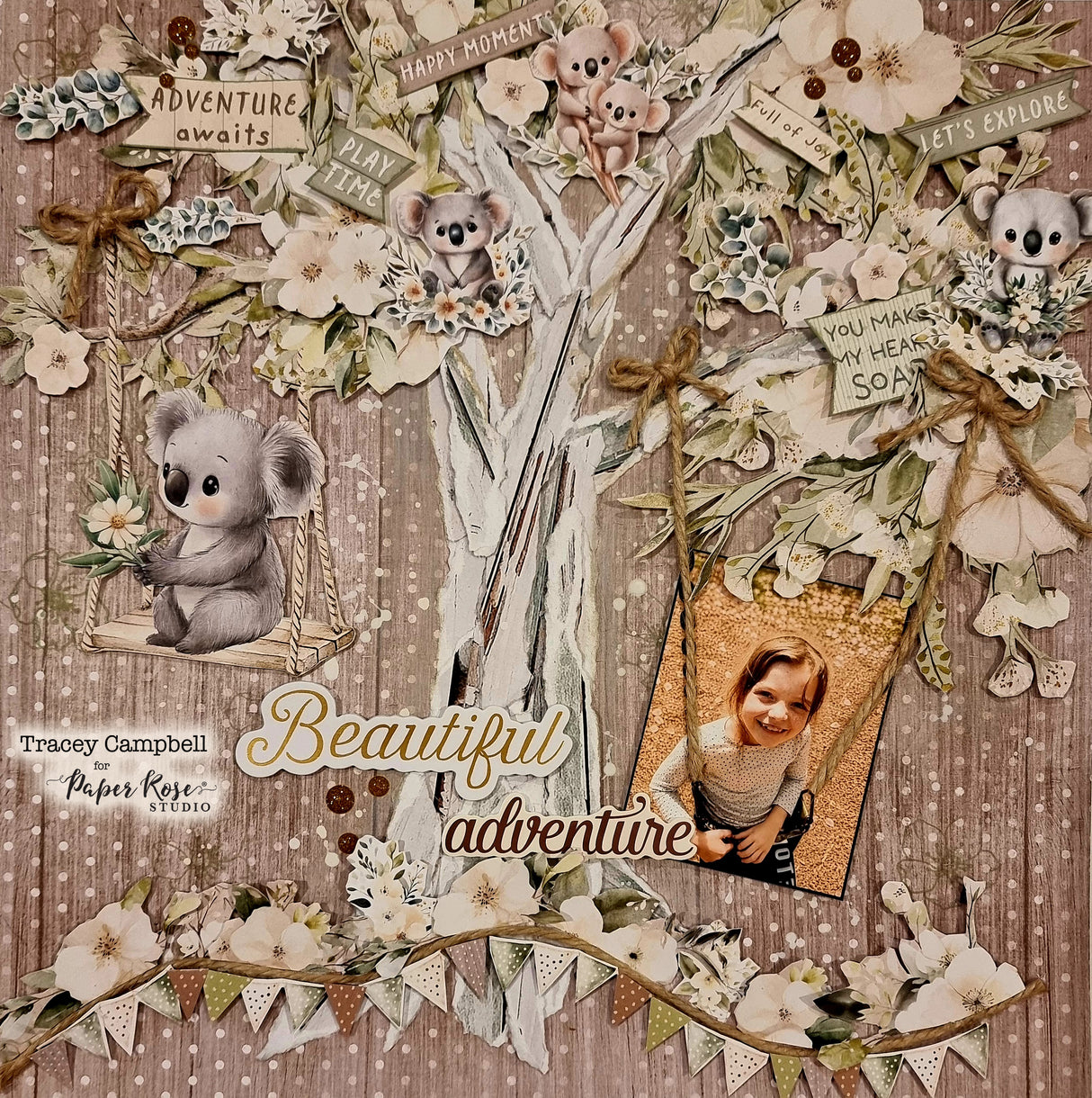 Little Koala Adventures Basics 12x12 Paper Collection 36670
