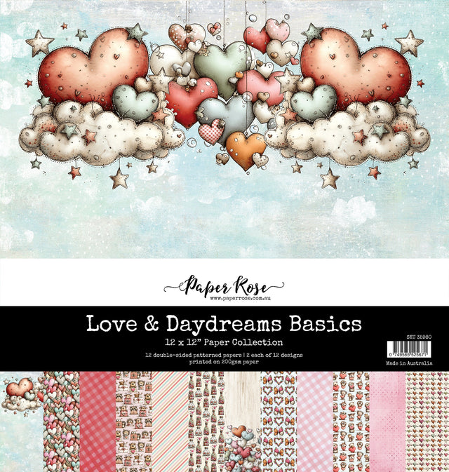 Love & Daydreams Basics 12x12 Paper Collection 35980 - Paper Rose Studio