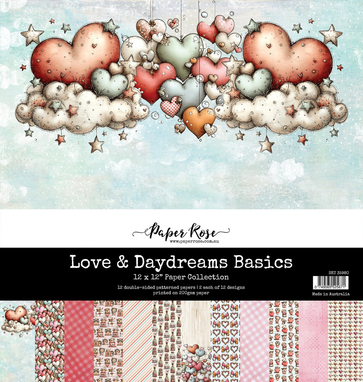 Love & Daydreams Basics 12x12 Paper Collection 35980