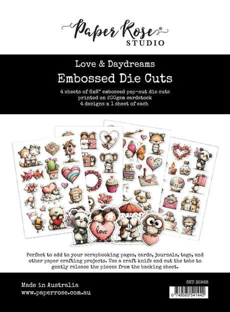Love & Daydreams 6x8 Embossed Die Cuts 35968 - Paper Rose Studio