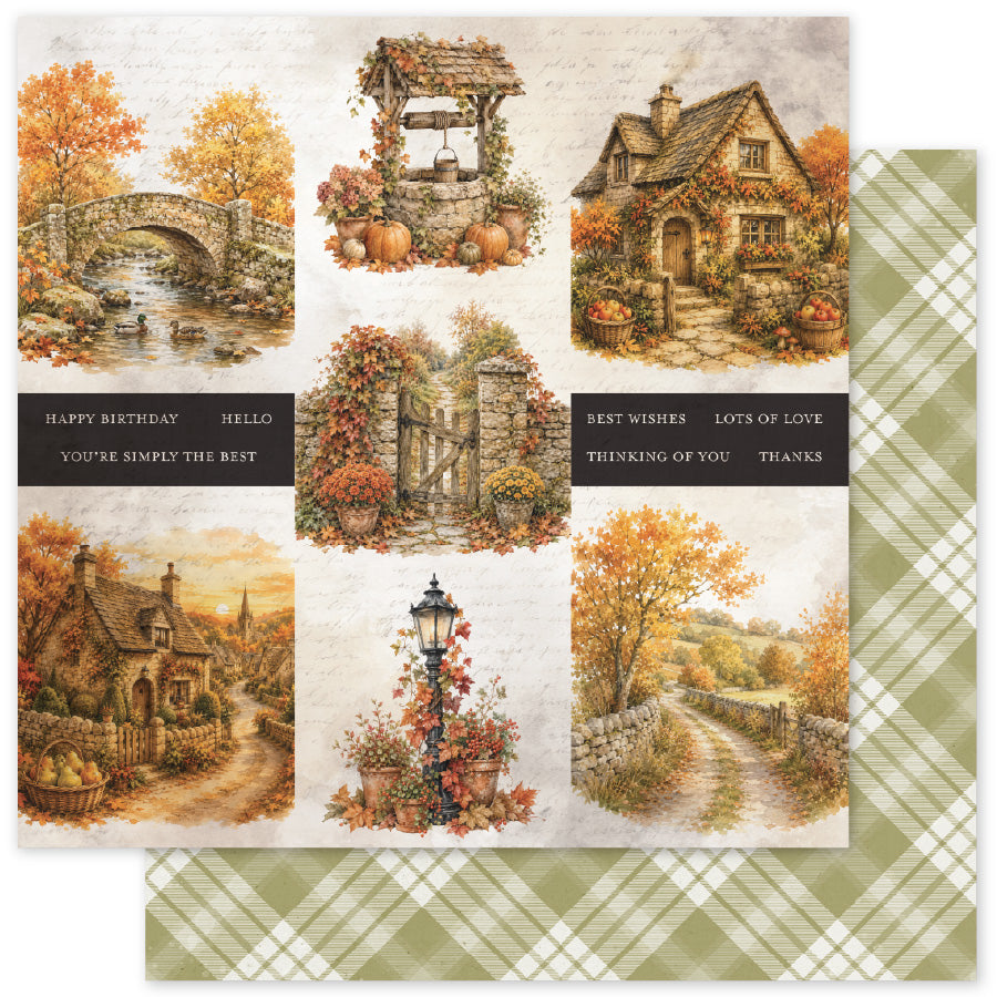 Maplewood Cottage Basics D 12x12 Paper (12 pc Bulk Pack) 37348