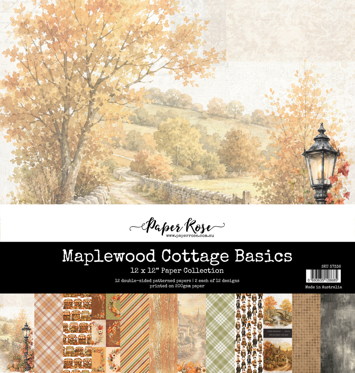 Maplewood Cottage Basics 12x12 Paper Collection 37336