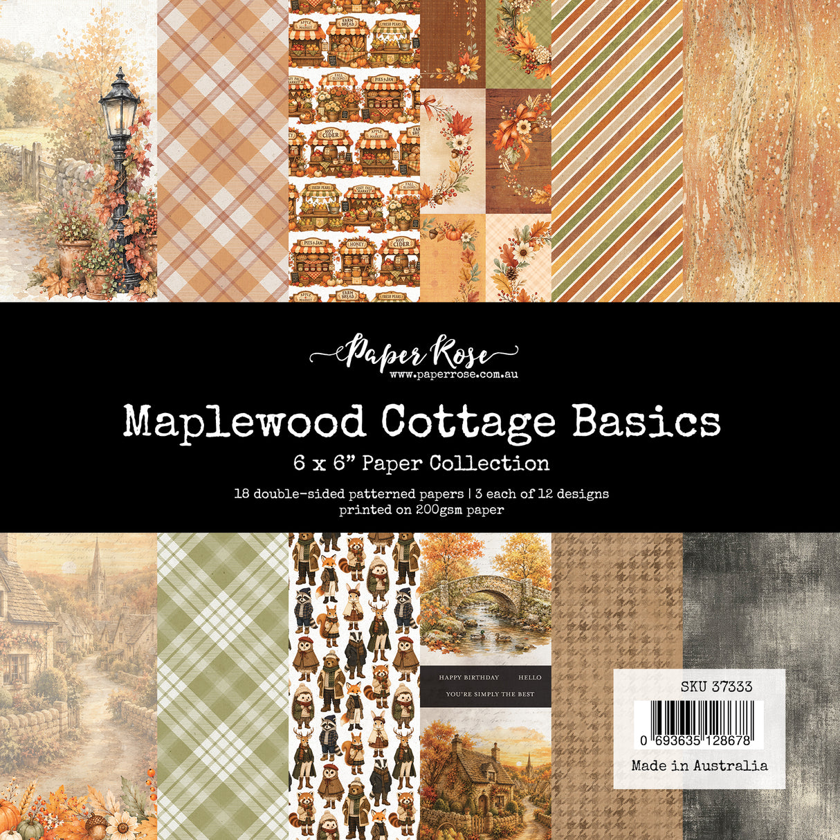Maplewood Cottage Basics 6x6 Paper Collection 37333