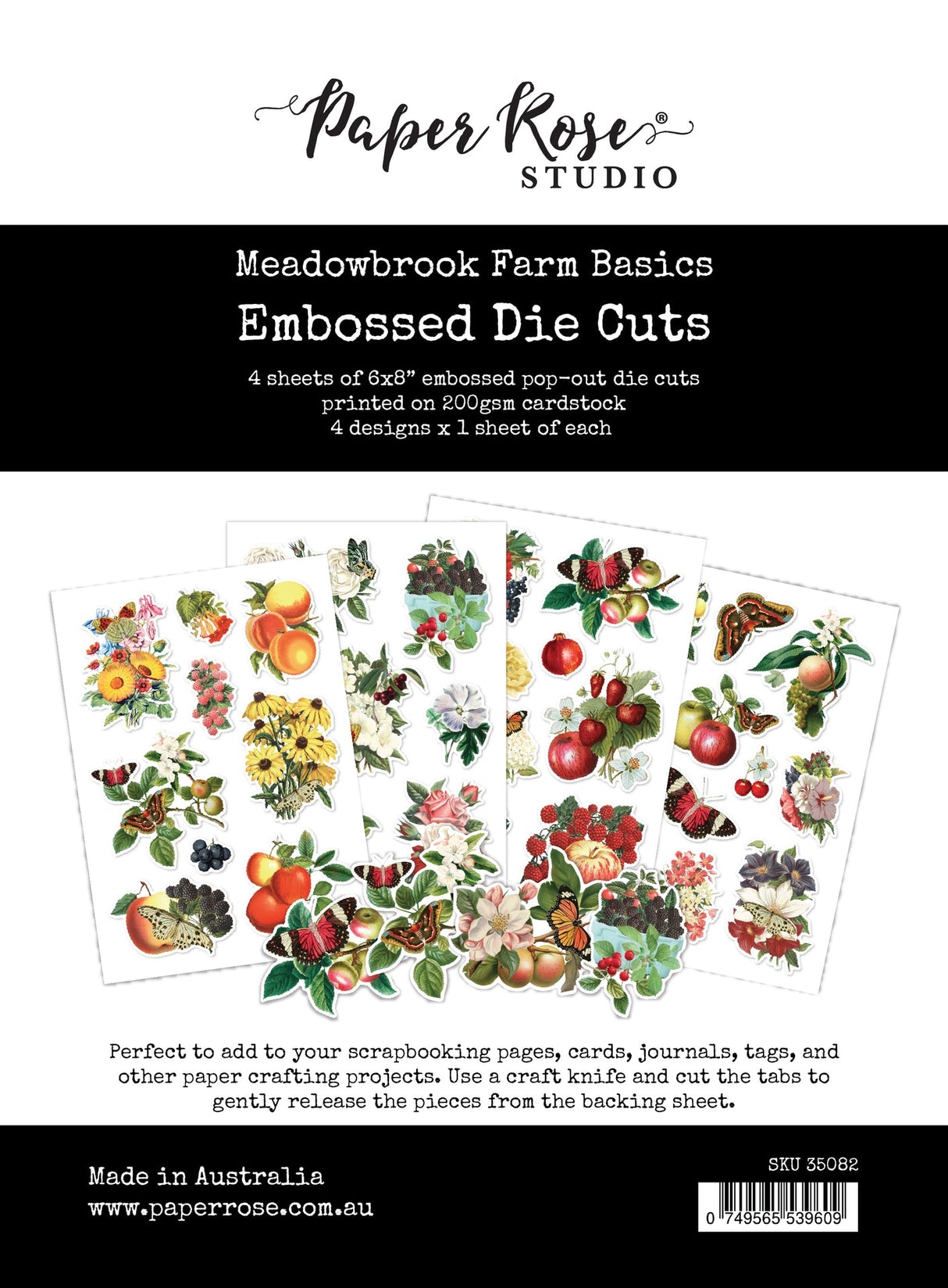 Meadowbrook Farm Basics Embossed Die Cuts 35082 - Paper Rose Studio