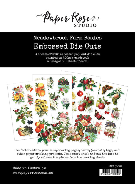 Meadowbrook Farm Basics Embossed Die Cuts 35082 - Paper Rose Studio