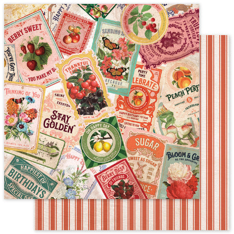 Meadowbrook Farm Basics E 12x12 Paper (12pc Bulk Pack) 35058 - Paper Rose Studio