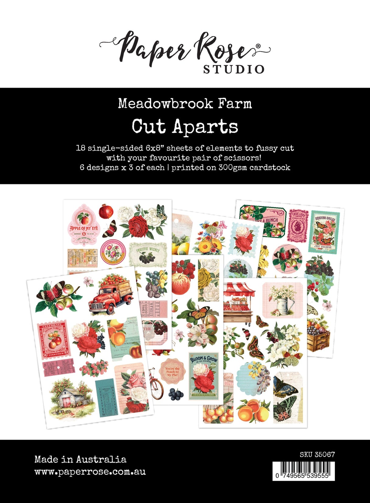 Meadowbrook Farm Cut Aparts Paper Pack 35067 - Paper Rose Studio