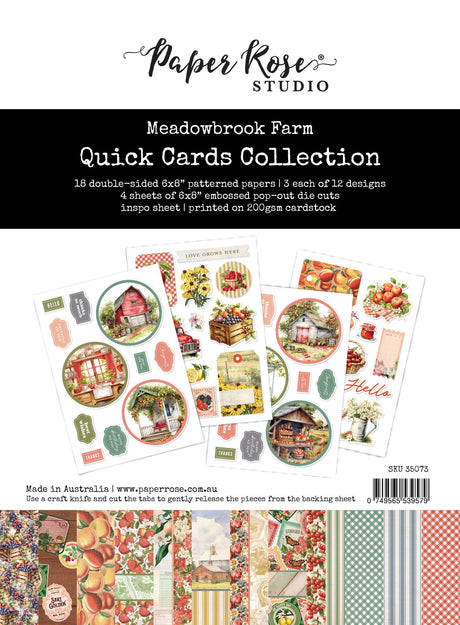 Meadowbrook Farm 6x8" Quick Cards Collection 35073 - Paper Rose Studio
