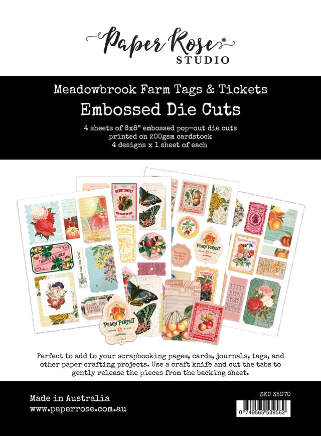 Meadowbrook Farm Tags & Tickets Embossed Die Cuts 35070 - Paper Rose Studio