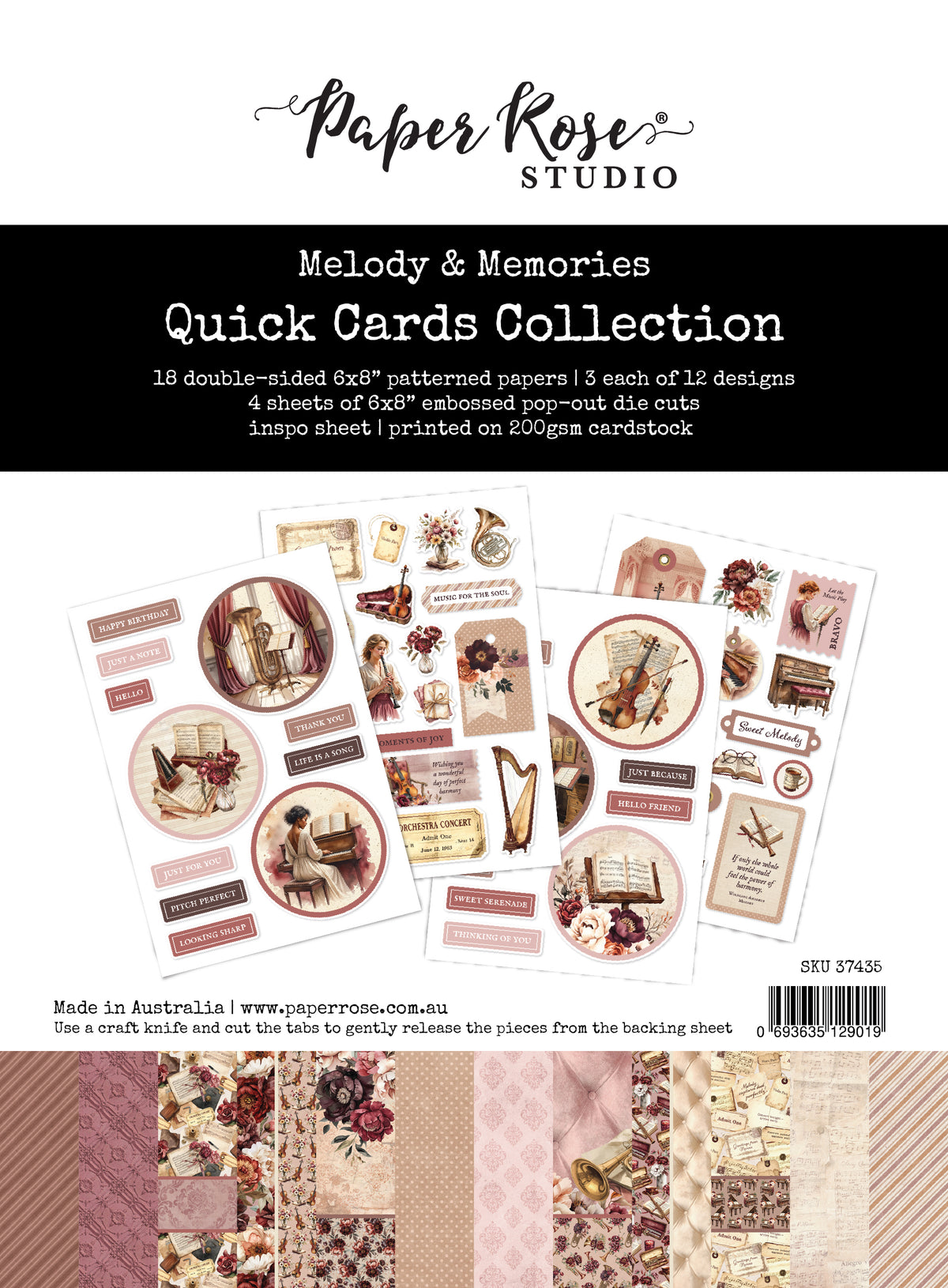 Melody & Memories 6x8" Quick Cards Kit 37435