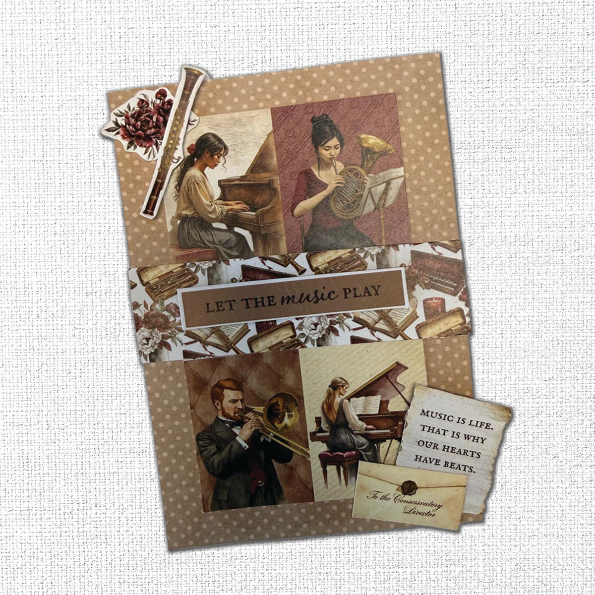 Melody & Memories 6 x 8" Embossed Die Cuts 37399