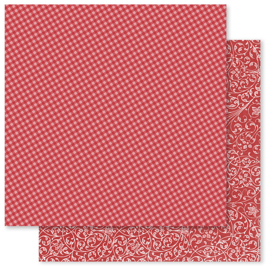 Merry Little Christmas Basics D 12x12 Paper (12pc Bulk Pack) 30495 - Paper Rose Studio