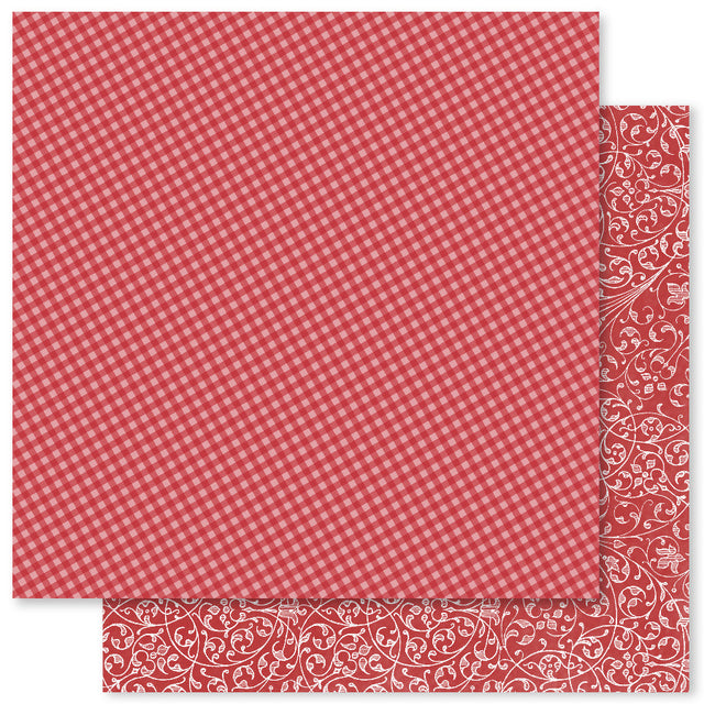 Merry Little Christmas Basics D 12x12 Paper (12pc Bulk Pack) 30495 - Paper Rose Studio