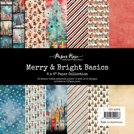 Merry and Bright Basics 6x6 Paper Collection 35674 - Paper Rose Studio
