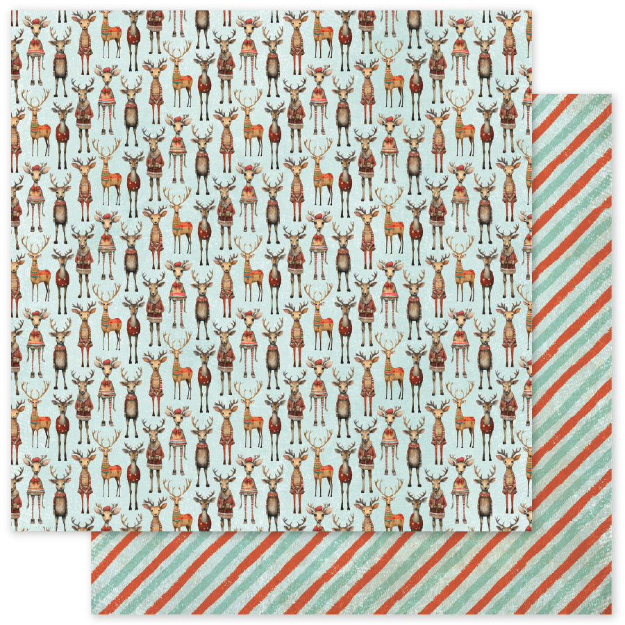 Merry and Bright Basics D 12x12 Paper (12pc Bulk Pack) 35689 - Paper Rose Studio