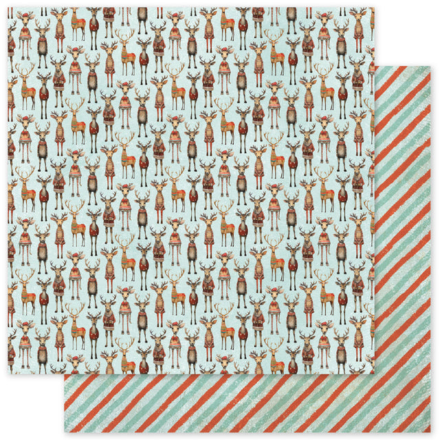 Merry and Bright Basics D 12x12 Paper (12pc Bulk Pack) 35689 - Paper Rose Studio