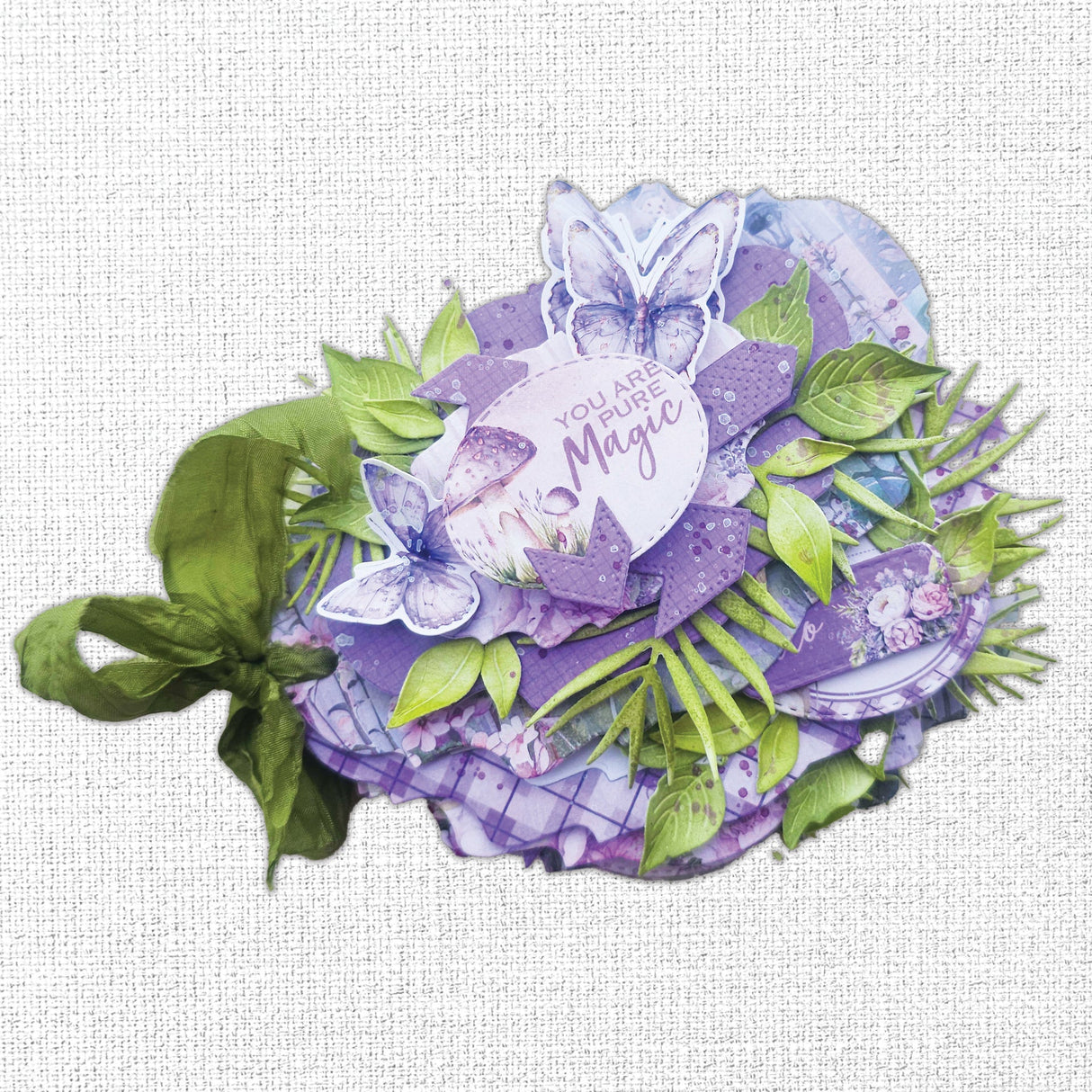 Lavender & Fairies Embossed Die Cuts 33525