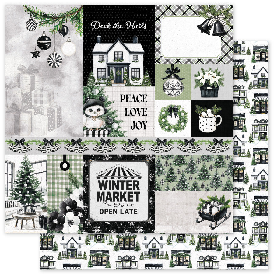 Mistletoe Market A 12x12 Paper (12 pc Bulk Pack) 37015