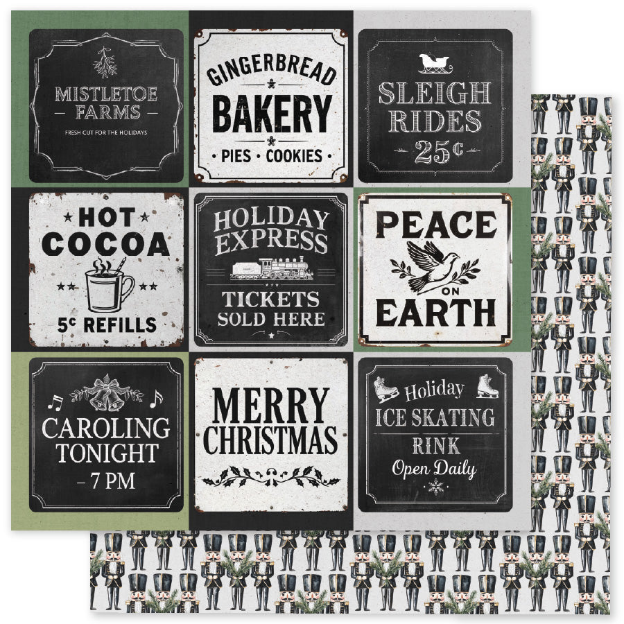Mistletoe Market Basics A 12x12 Paper (12 pc Bulk Pack) 37048