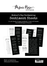 Mother's Day 6x8" Sentiment Sheets 36436