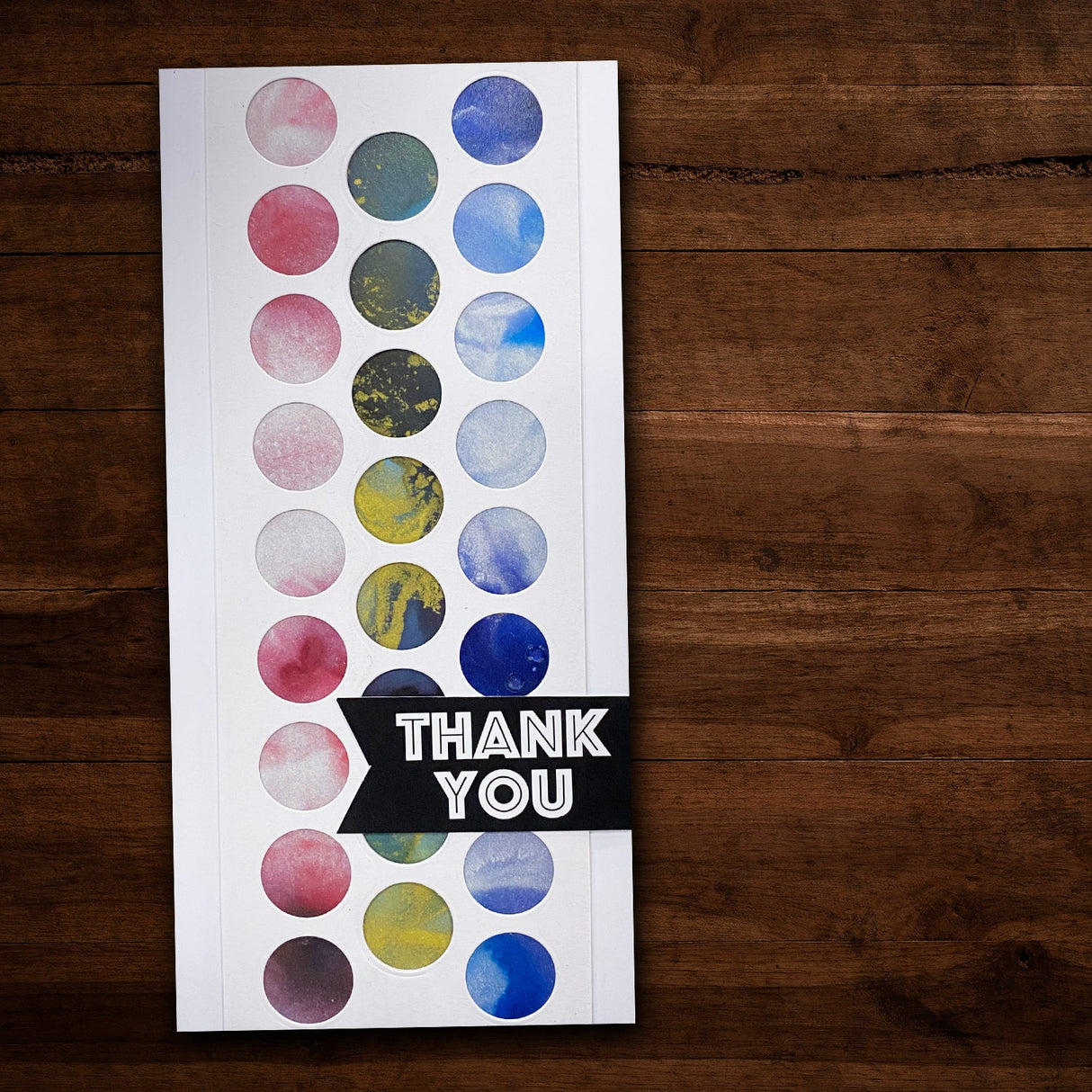 Slimline 9 Circle Strip - 0.75 inch Metal Cutting Die 22186 - Paper Rose Studio