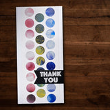 Slimline 9 Circle Strip - 0.75 inch Metal Cutting Die 22186 - Paper Rose Studio