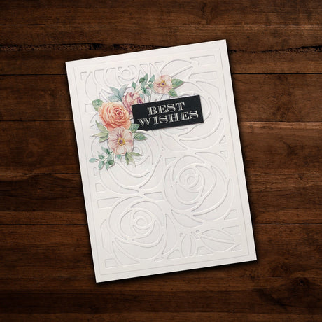 Rambling Rose Coverplate Metal Cutting Die 25990 - Paper Rose Studio