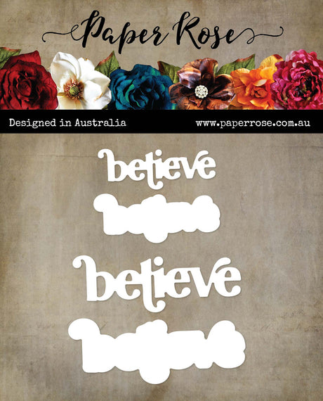 Believe Duo Layered Metal Cutting Die 30192 - Paper Rose Studio