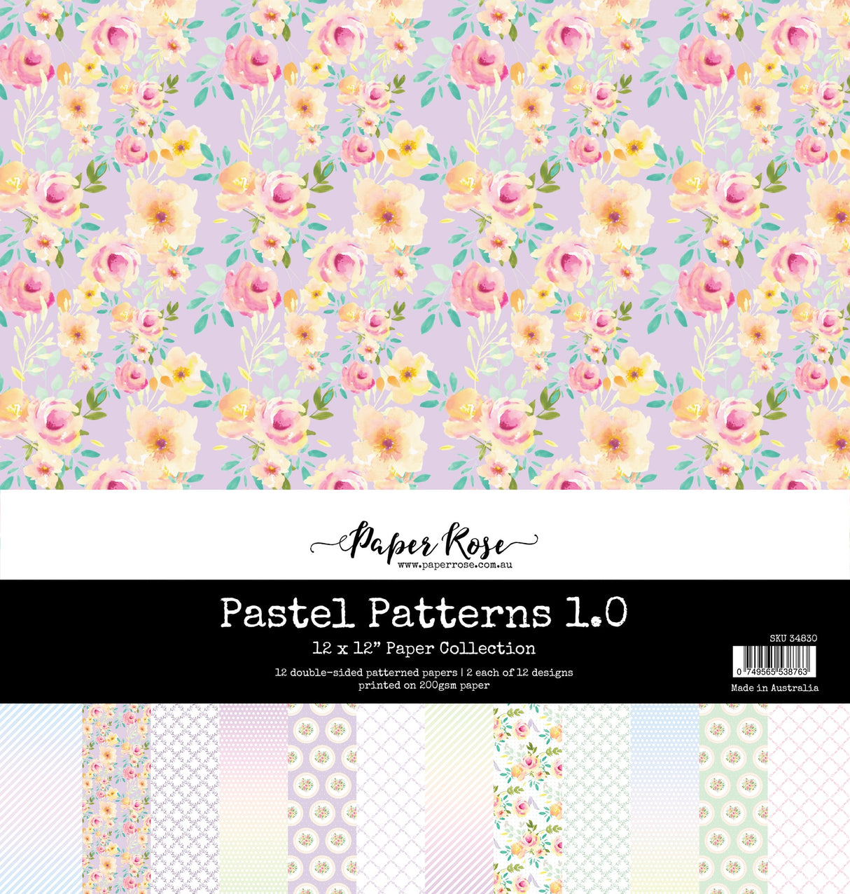 Pastel Patterns 1.0 12x12 Paper Collection 34830 - Paper Rose Studio