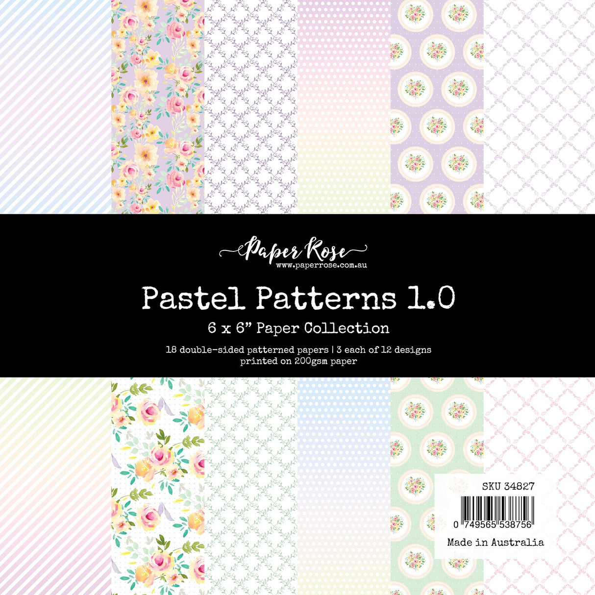 Pastel Patterns 1.0 6x6 Paper Collection 34827 - Paper Rose Studio
