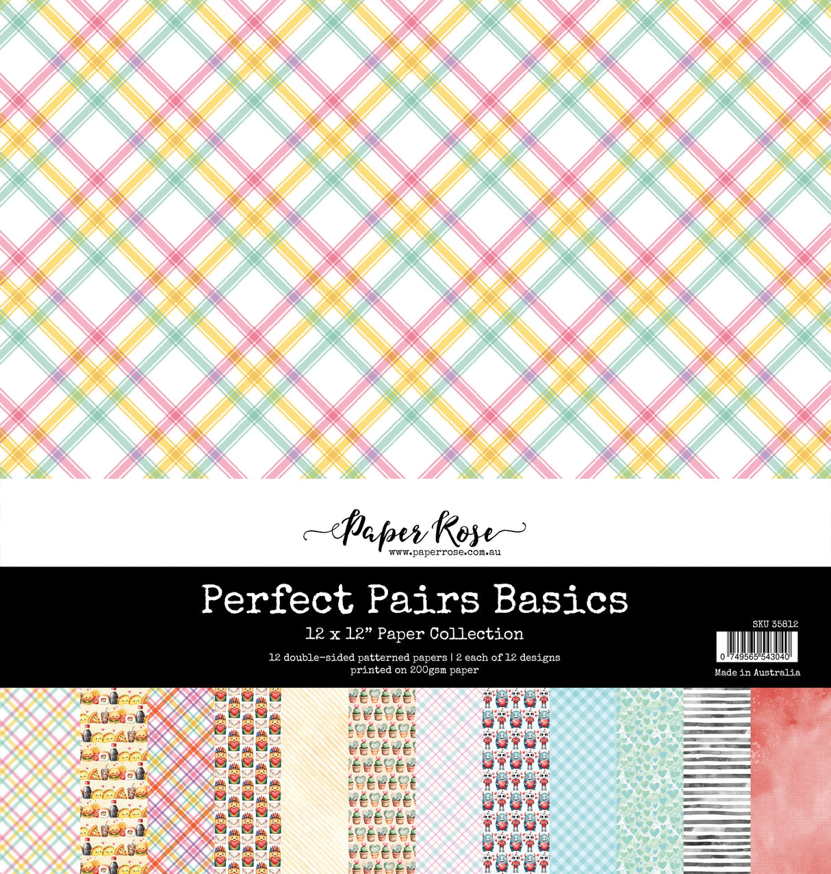 Perfect Pairs Basics 12x12 Paper Collection 35812