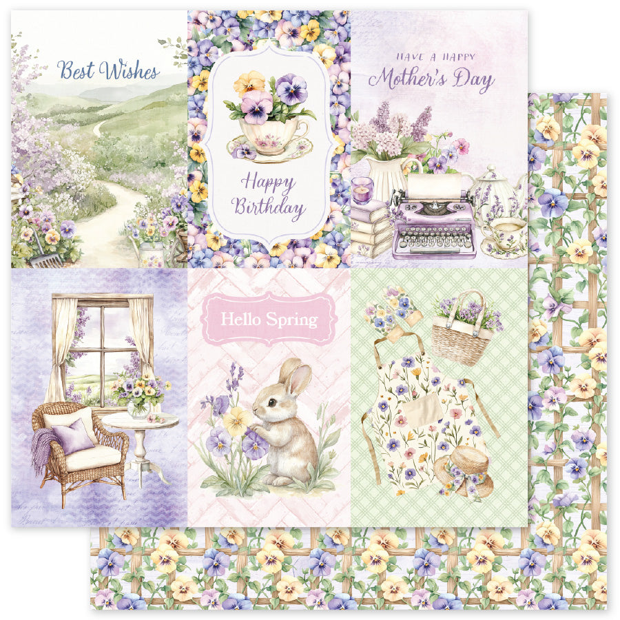 Petals & Pansies E 12x12 Paper (12 pc Bulk Pack) 36385