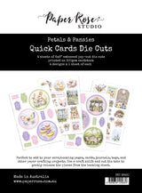 Petals & Pansies 6x8" Quick Cards Embossed Die Cuts 36430