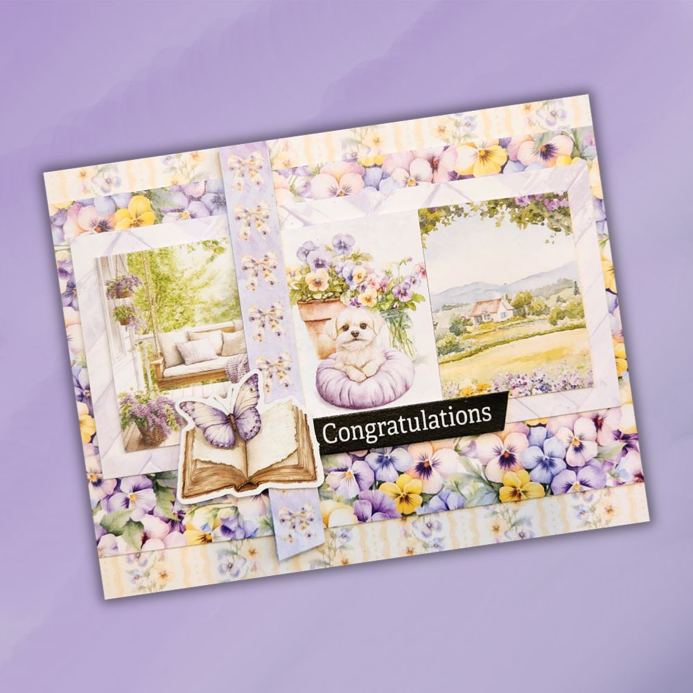 Petals & Pansies Papercuts Cardmaking Kit 36397