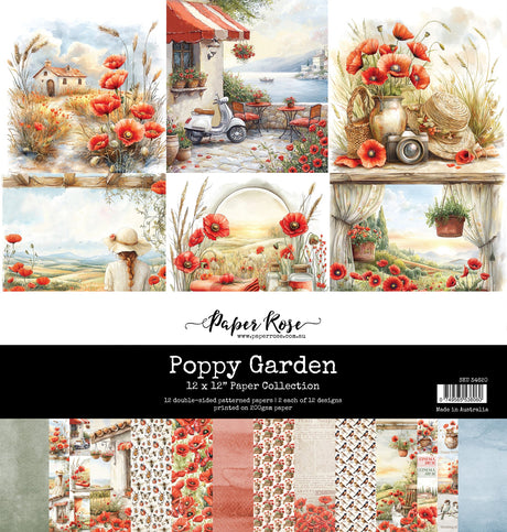 Poppy Garden 12x12 Paper Collection 34620 - Paper Rose Studio