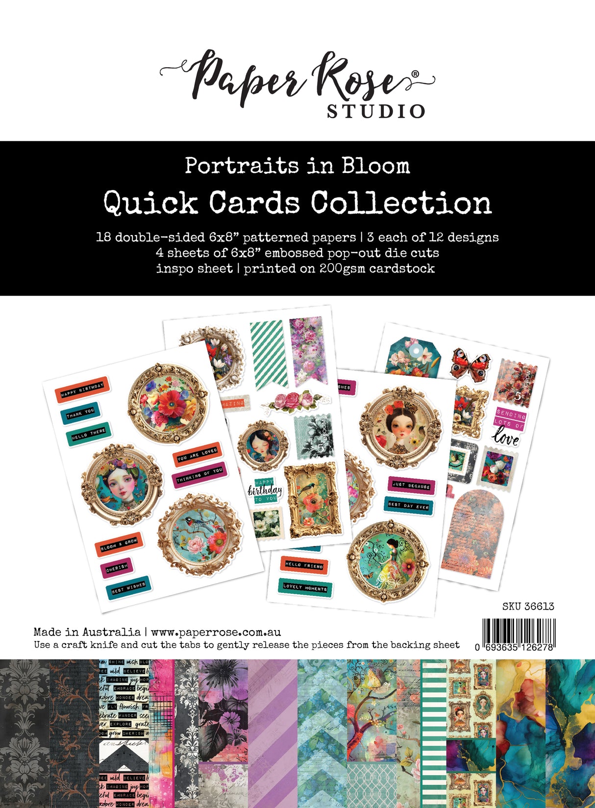 Portraits in Bloom 6x8" Quick Cards Kit 36613