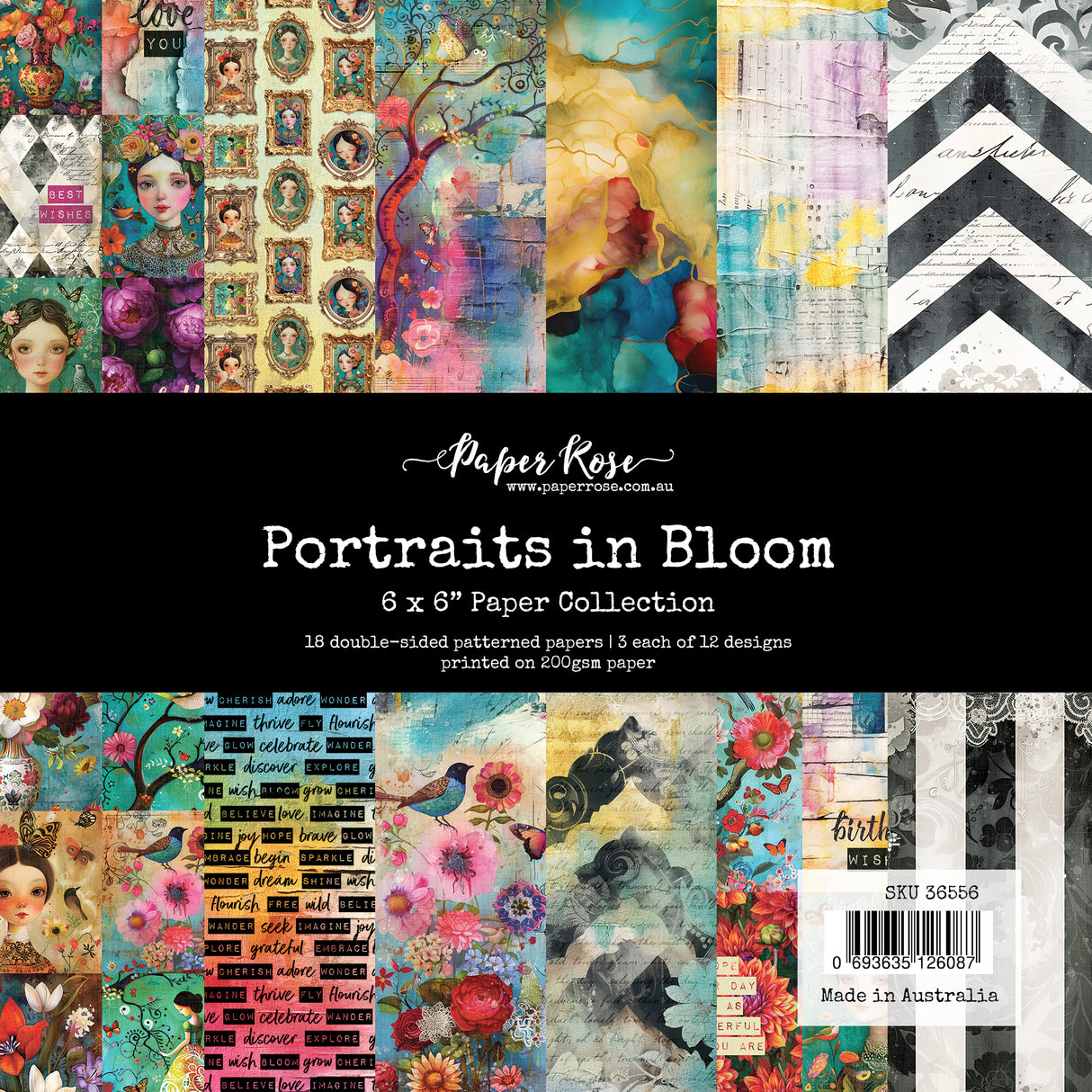 Portraits in Bloom 6x6 Paper Collection 36556