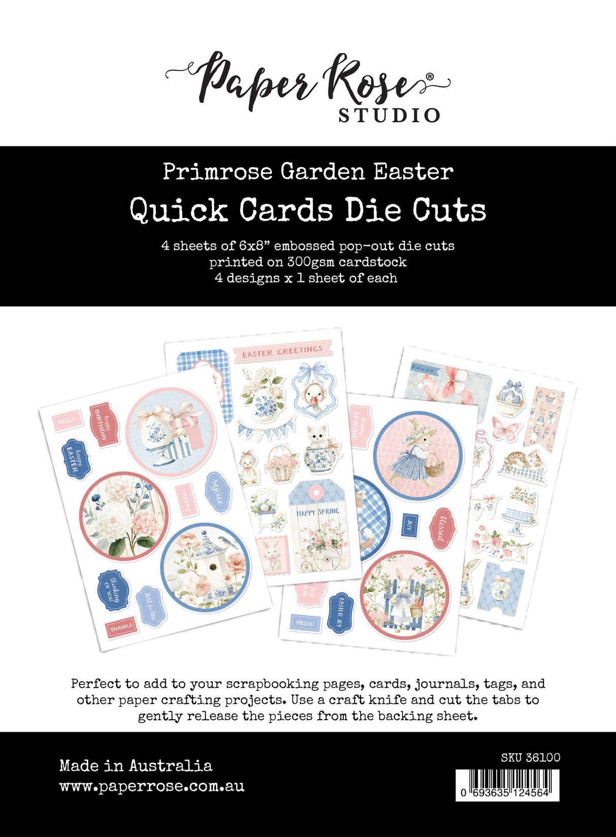 Primrose Garden 6x8" Quick Cards Die Cuts 36100 - Paper Rose Studio