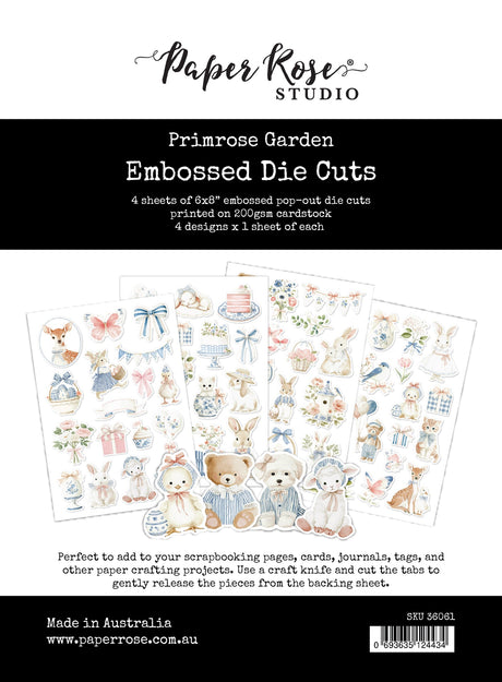 Primrose Garden 6 x 8" Embossed Die Cuts 36061 - Paper Rose Studio