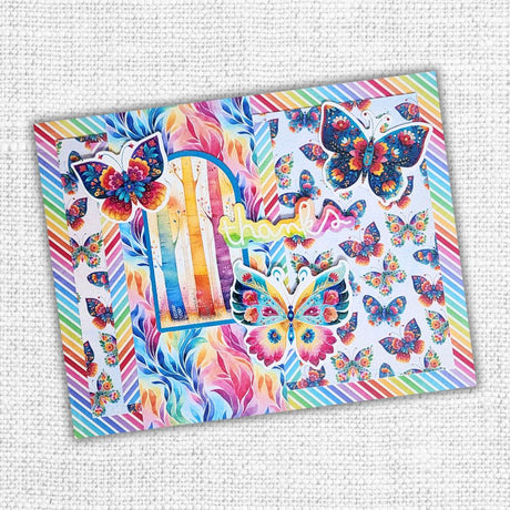 Rainbow Village Embossed Die Cuts  35343 - Paper Rose Studio